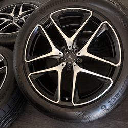 21” MERCEDES RIMS/WHEELS GLE 53  63 AMG OEM  STAGGERED SET