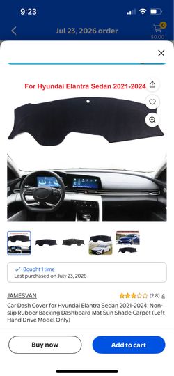 Dashboard cover hyundai Elantra 2021-2024