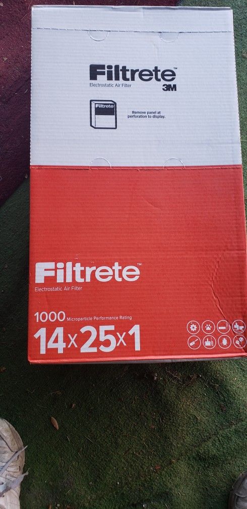 6 Pack 3M Filtrete 14x25x1