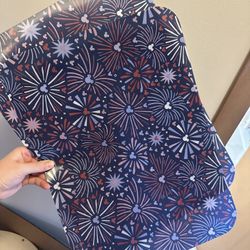 Mickey Fireworks Americana Placemats x2