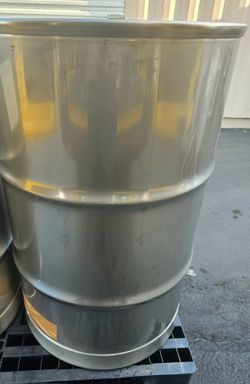 Stainless Steel 55 gallon Closed Drum