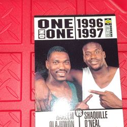 Basketball Collectors Choice Card. One On One 1(contact info removed) Hakeem & Shaq. Cash Porch Pickup Redmond 