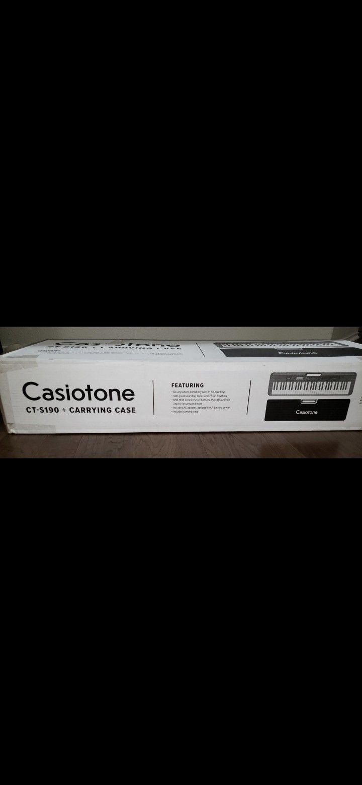 Casio CT-S190 61-key Portable Keyboard Bundle_