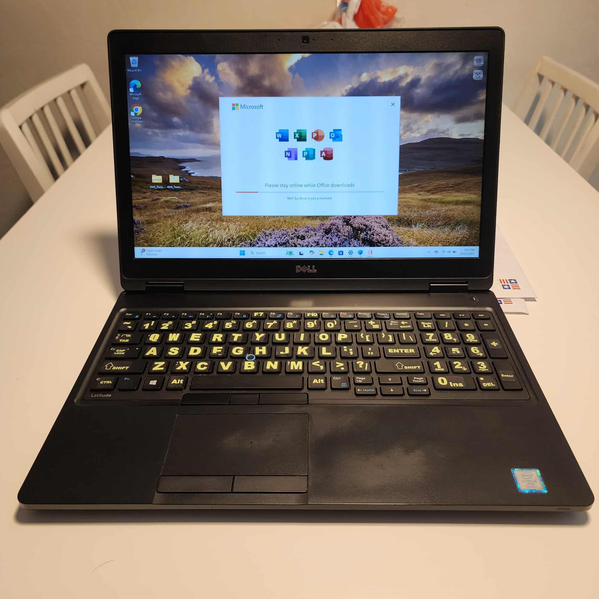 Dell Latitude 5500 15.6in Laptop  Intel i5 8th Gen.  8GB RAM  120GB SSD  Windows 11 Pro. Microsoft office installed.  Nothing wrong. ** NO TRADES **