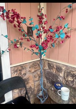Artificial Bougainvillea Tree with Twisted Trunk