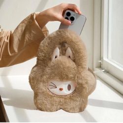 New POP MART LABUBU Plush Flower Bag Brown Series  Brown