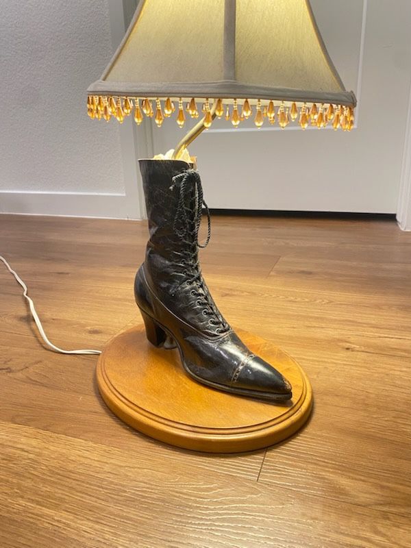 Vintage Shoe Lamp