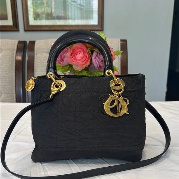 Black Quilted Handbag