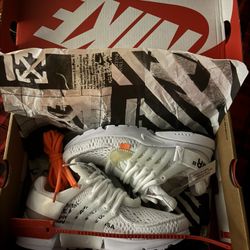 “Off-white THE 10:  NIKE AIR PRESTO - Size 5.5 (shoot Me A Offer)