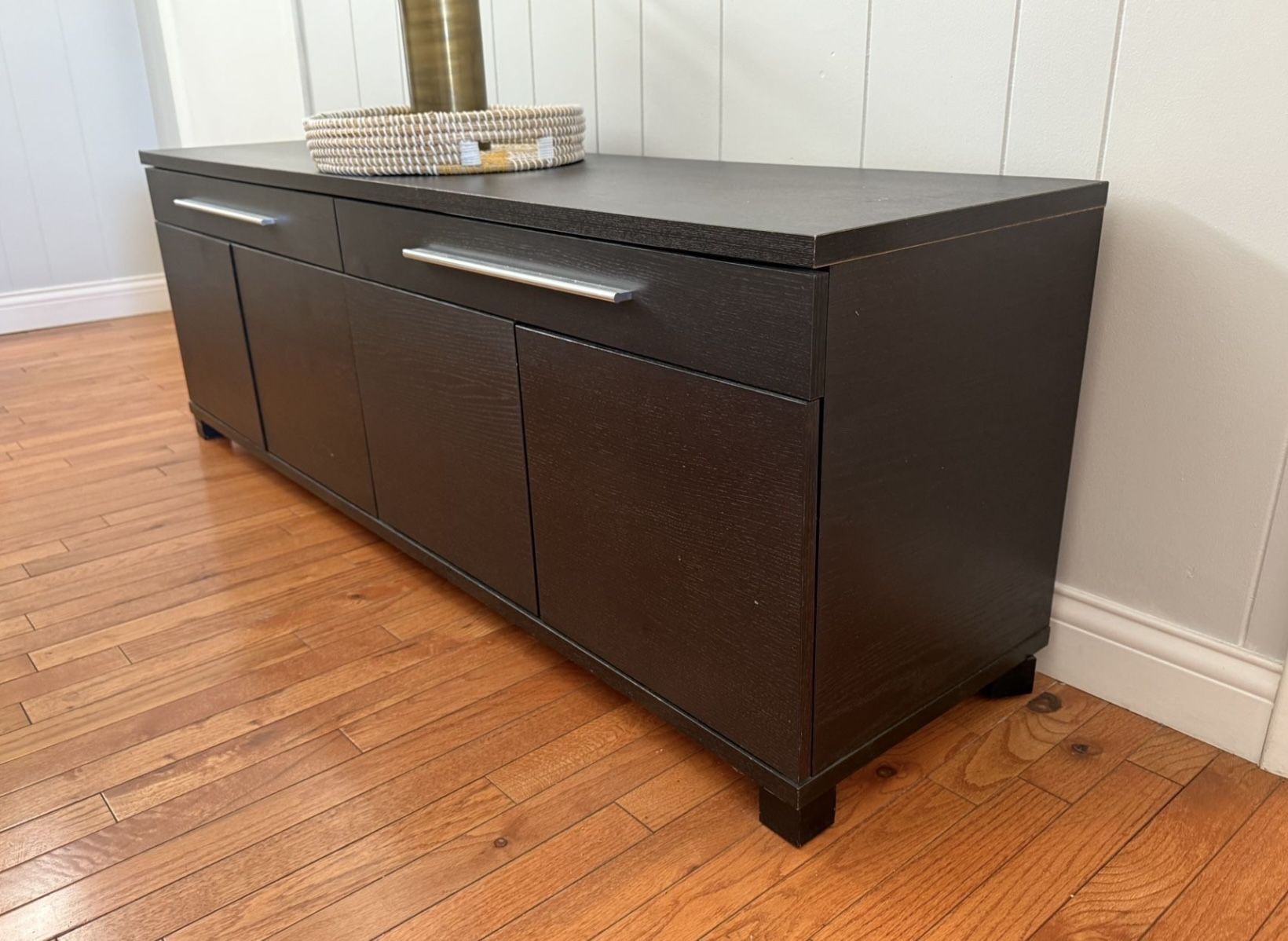 Dark Brown Entertainment Center/Console Table