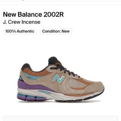 New Balance 2002R J. Crew Incense Size 7
