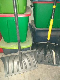 Steel-Core Snow Shovels