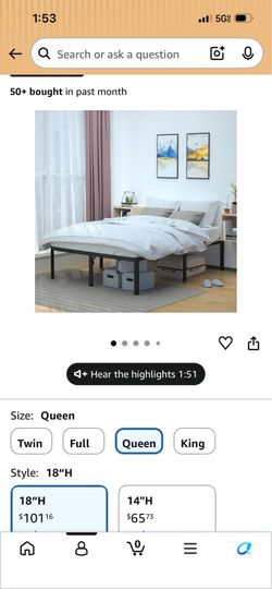 18 in Platform Bedframe