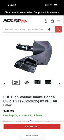 PRL HVI 1.5 CIVIC/ACURE 2022-2026