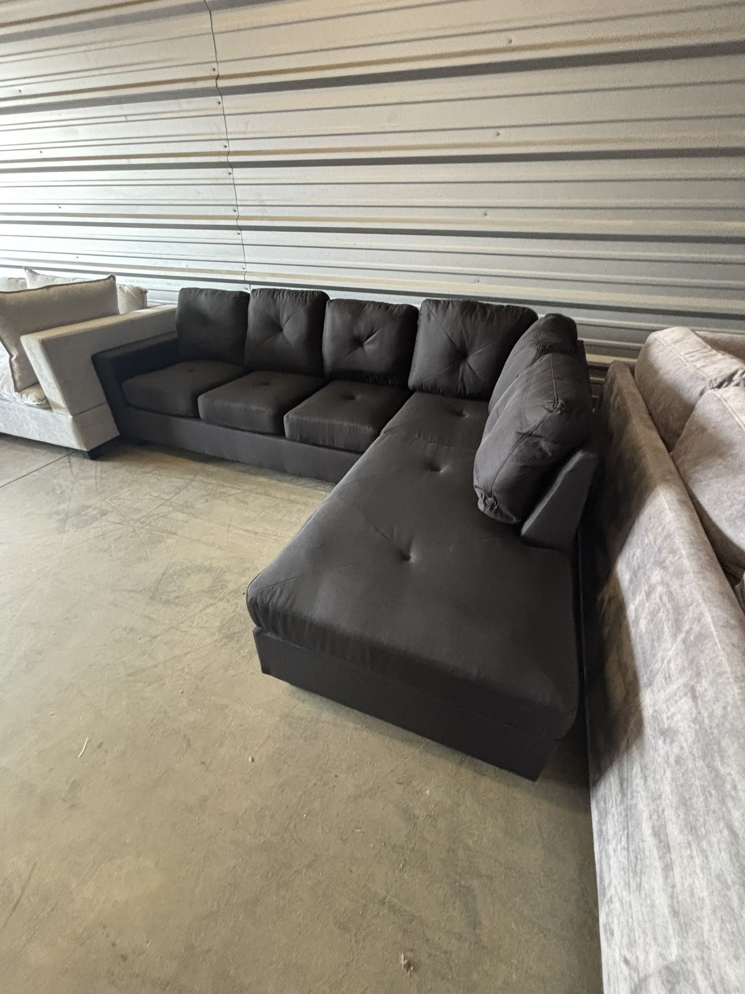 Brand New Black Sectional Couch