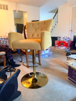 Beautiful Velvet Bar Stool