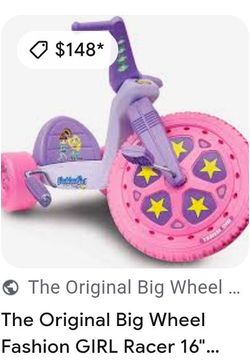 The Original Big Wheel Fashion Girl Racer 16"