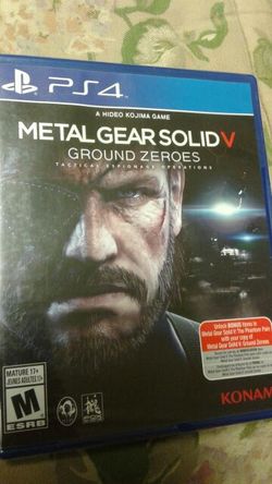 Brand new ps4 metal gear solid v