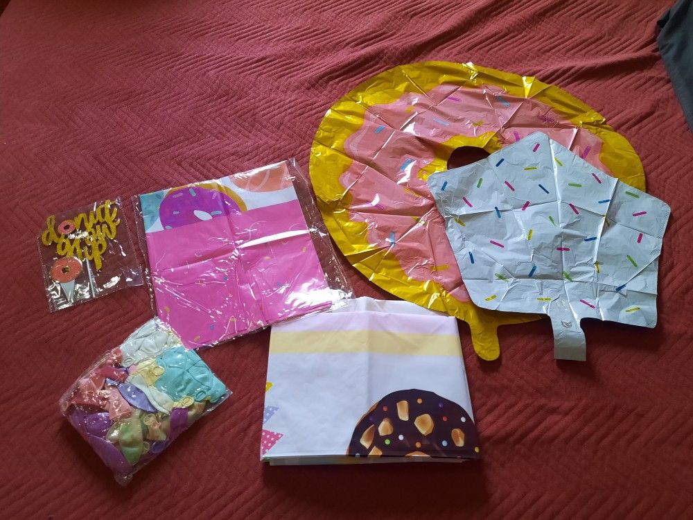 Birthday Decoration Donut Grow Up