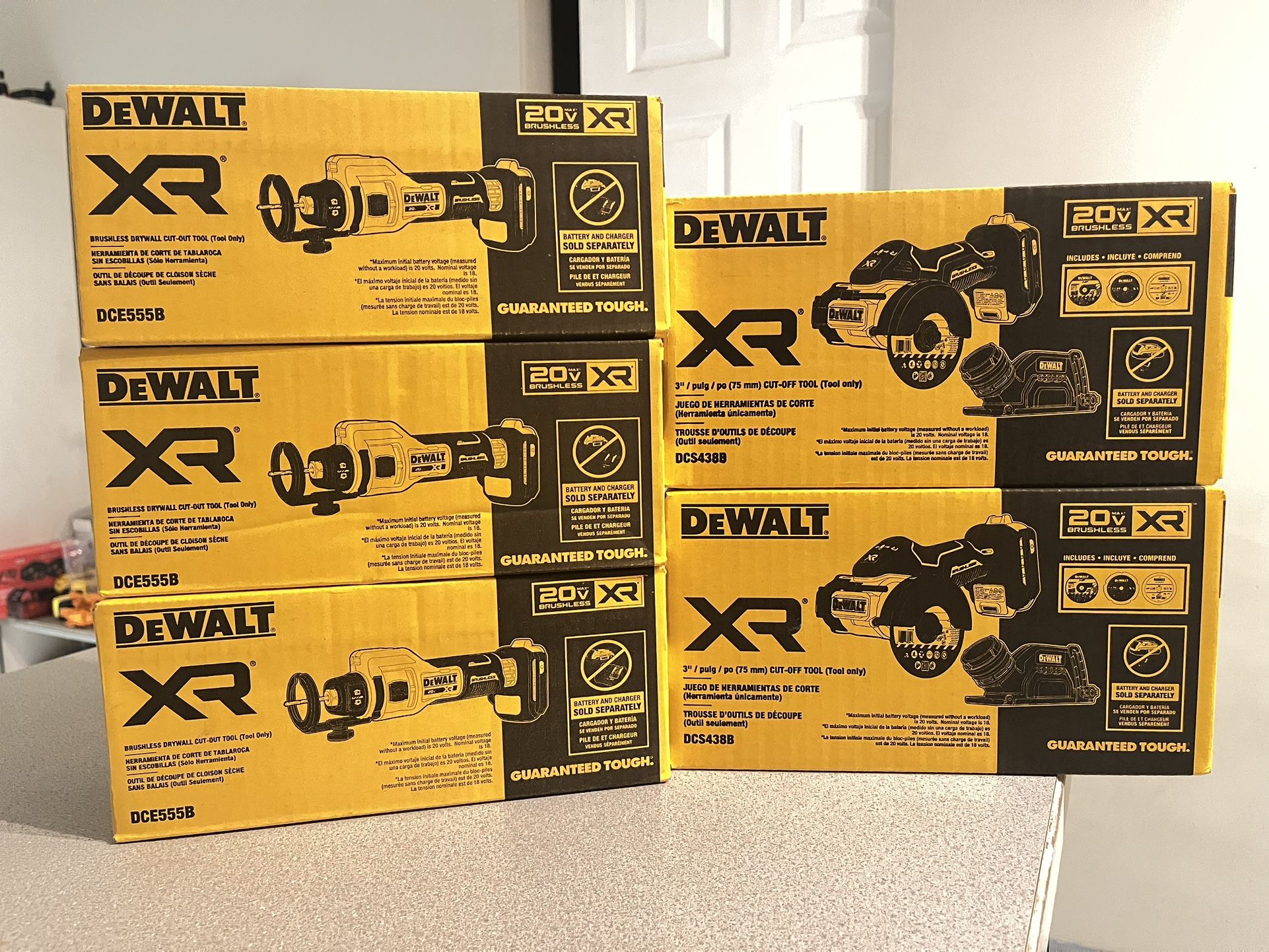 Dewalt New Cut Out And Cut Off Tools $150each (tool Only)