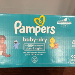 Pampers baby dry size 4 $25/each Box