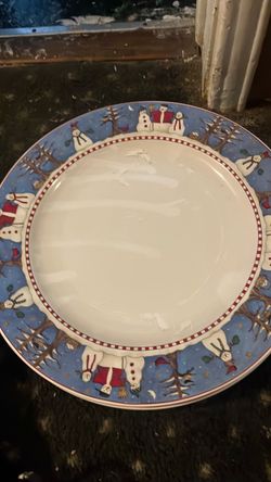 Snowmen plates