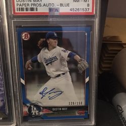 Dustin May Auto Numbered Grade 8