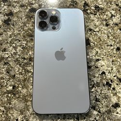 Iphone 13 pro max sierra blue unlocked battwrt service 256gb
