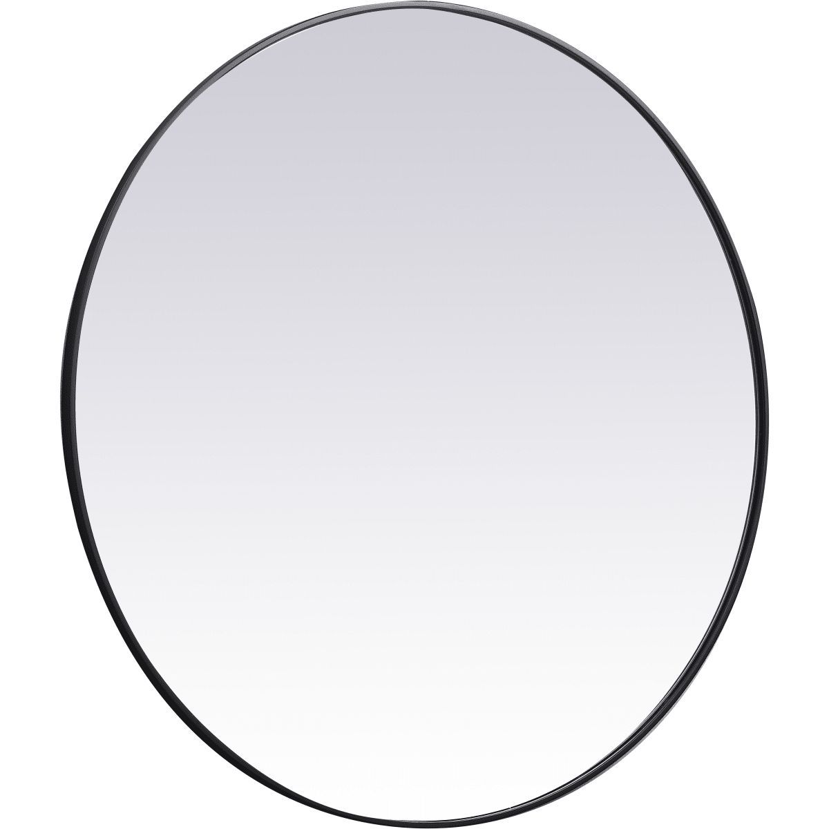 Elegant Lighting Eternity 45" Diameter Traditional Circular Framed Bathroom Wall Mirror Model: MR4845BK