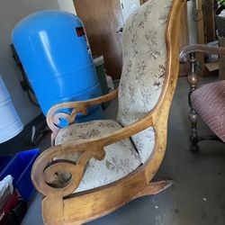 Antique Platform Rocking Chair From Early 1900’s