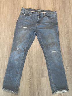 Men Slim Denim Blue Jeans
