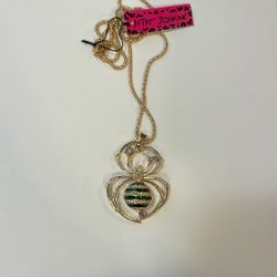 Betsey Johnson Spider Necklace