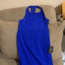 New Lulus Royal Blue Cutout Gown 