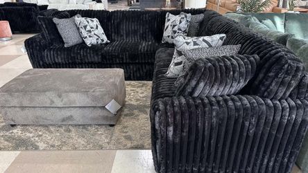 OM• $38 Initial • Brand New L shaped sectional