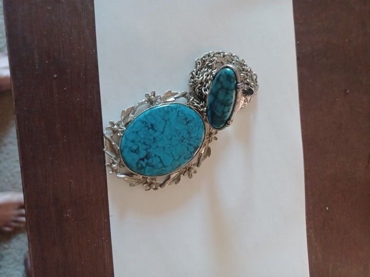 Turquoise Ring And Necklace