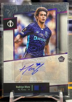 Topps Museum Collection UEFA Rodrigo Mora RC Auto Amethyst /99 FC Porto AA-RM3