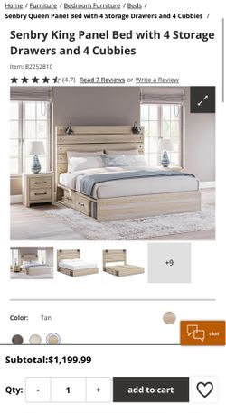 King size bed frame