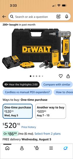 Cordless pex expander