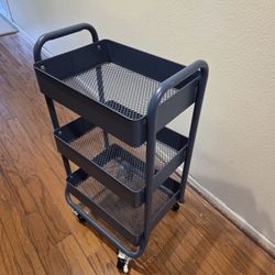 3 Tier Rolling Metal Cart