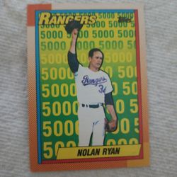 Rangers Nolan Ryan Baseball Card