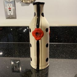 Vintage Global Gift Hand-painted  8” Vase