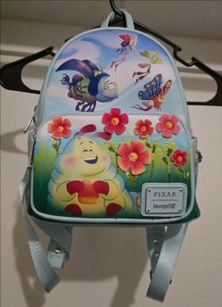 Loungefly Disney Pixar A Bug’s Life Heimlich Flower Mini Backpack NWOT