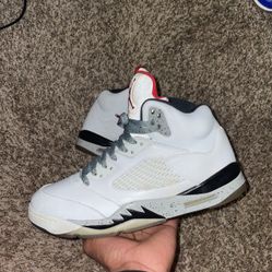 Jordan 5 White Cement