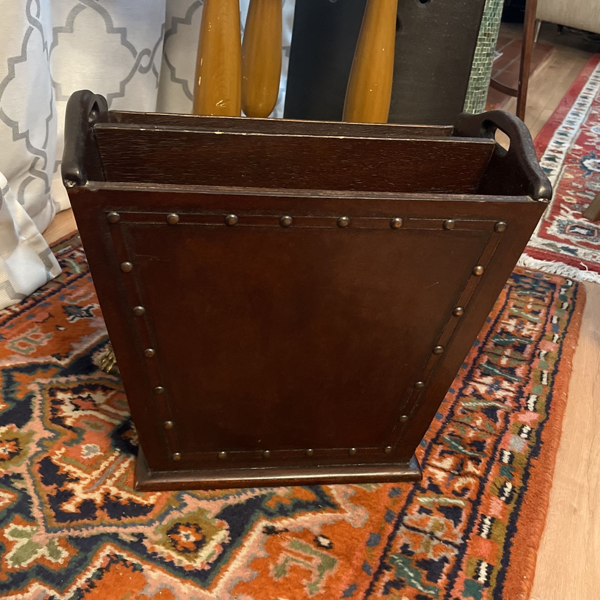 Leather Magazine Holder