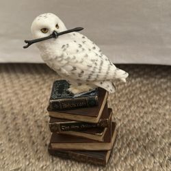 Harry Potter Magic Wand Snowy Owl On Book Myth & Legend By Unicorn Studio 