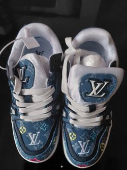 Louis Vuitton LV Trainer Denim Monogram Sneakers