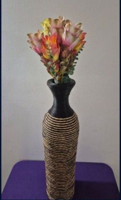 *** REDUCED *** 28" Floor Vase with a Ginger Flower / Eucalyptus Bouquet @ Lasting Creations