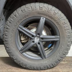 17" inch 5 lug rims with Nitro Ridge Graps