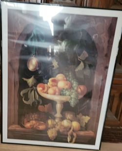 fruit in archway riccardo bianchi framed poster
