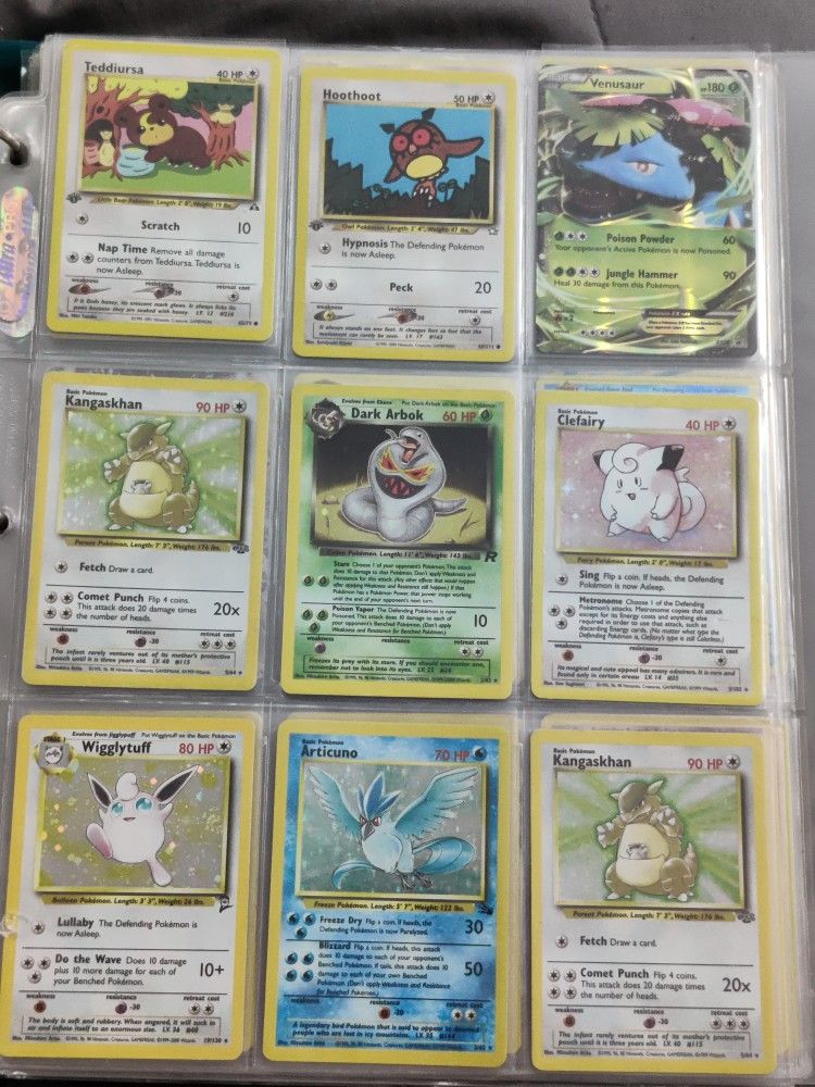 Pokemon Cards Binder Collection Vintage Wotc Holo